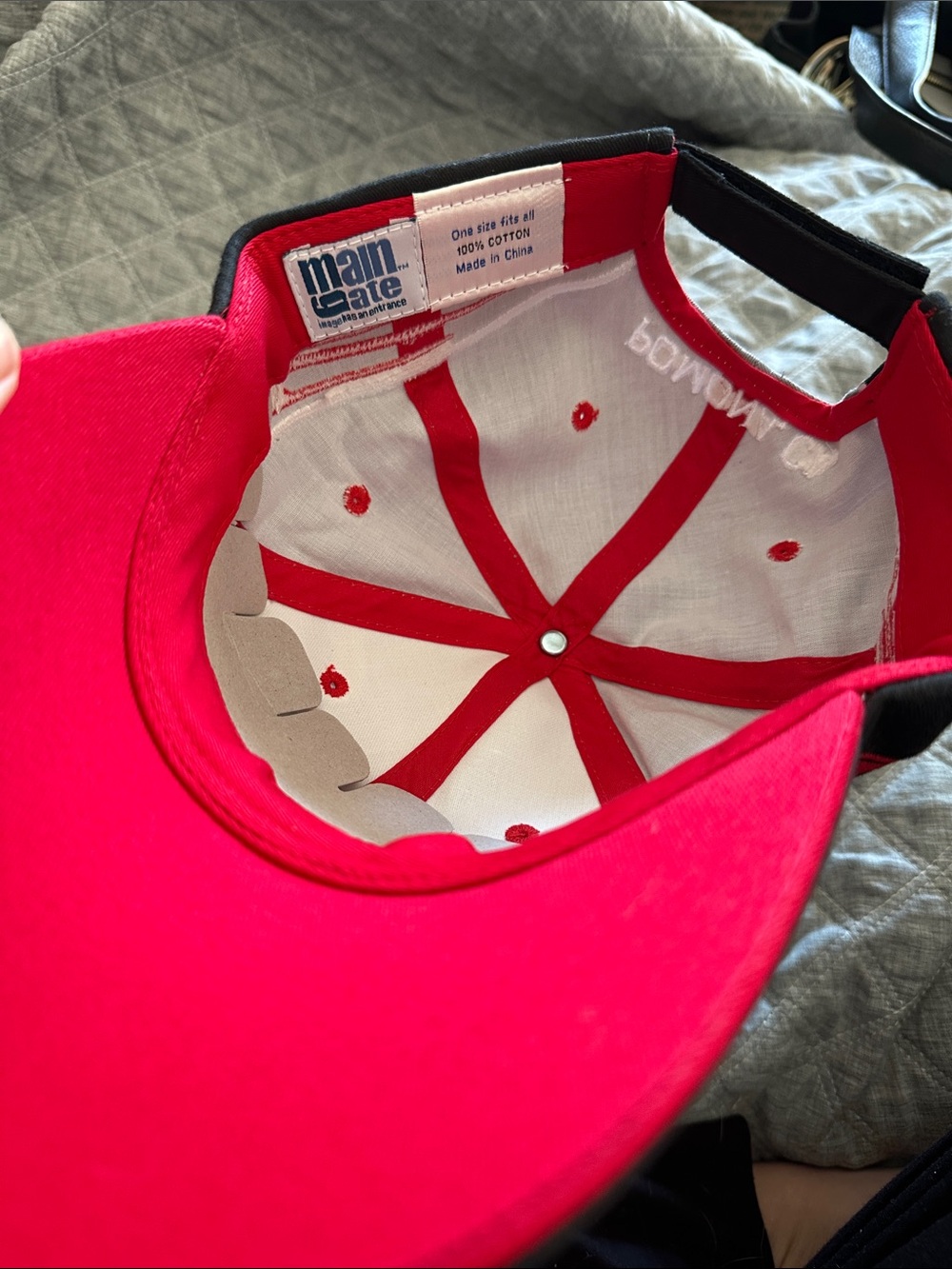NHRA Gray & Red Members Only Racing Cap - Picture 6 of 6